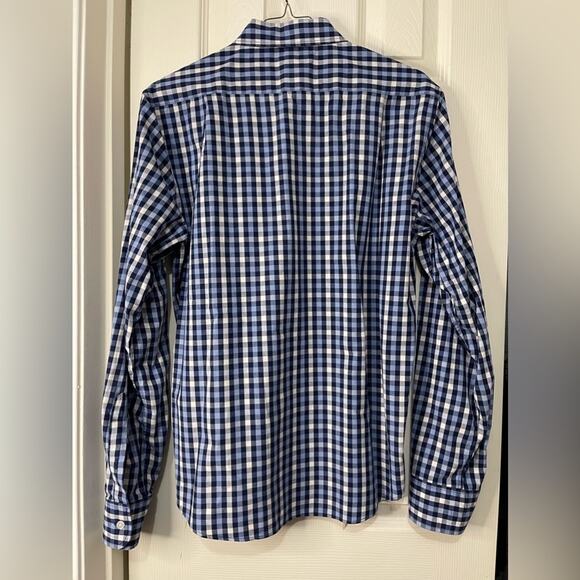 Bowery & Broome Blue Plaid Preppy Men’s Button Front Shirt size Medium - Picture 5 of 5